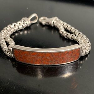 David Yurman 925Silver Dinosaur ID BraceletRetired
